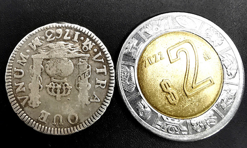 Moneda 1 Real Plata 1763 Columnaria