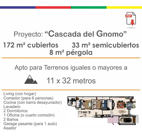 Plano De Casa Moderna Medidas Diseño Color 172m2