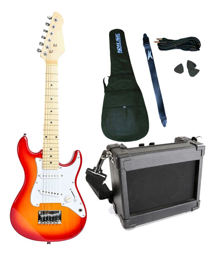 Combo Guitarra Electrica Niño + Amplificador + Accesorios Pr