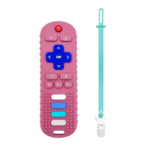 Baby Teething Toys, Food Grade Silicone Remote Control ...