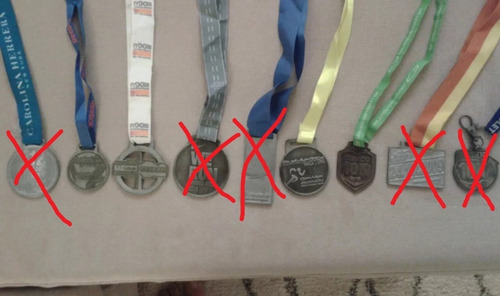 Medallas Finisher Carreras / Marathones. (Usado)