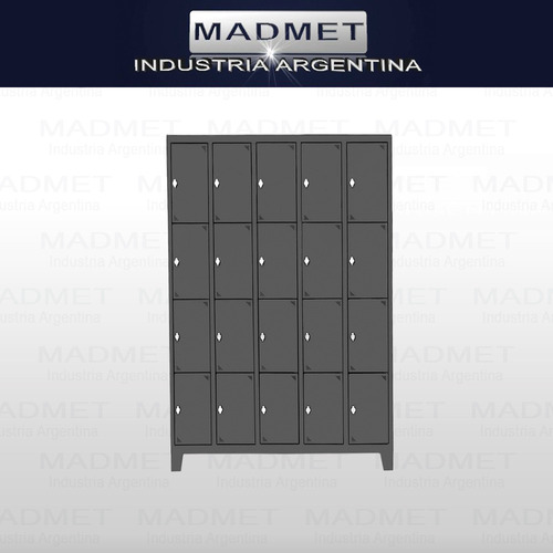 Locker Metálico 20 Prtas 52 Prof P/candado Colores Z/gratis