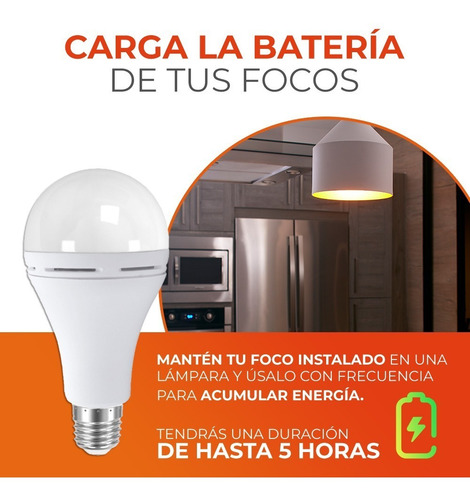 Foco Led Emergencia Luz De Día, Batería 2 Horas, Tecnolite