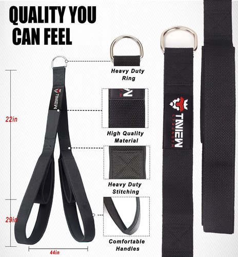 Correa De Extension De Cuerda Para Triceps Para Ambas Manos