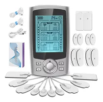 Comprar Electroestimulador Muscular Tens 36 Modos 10 Electrodos Tens\u002Fems\u002Fmassage 2 Canales GEENARY Plateado