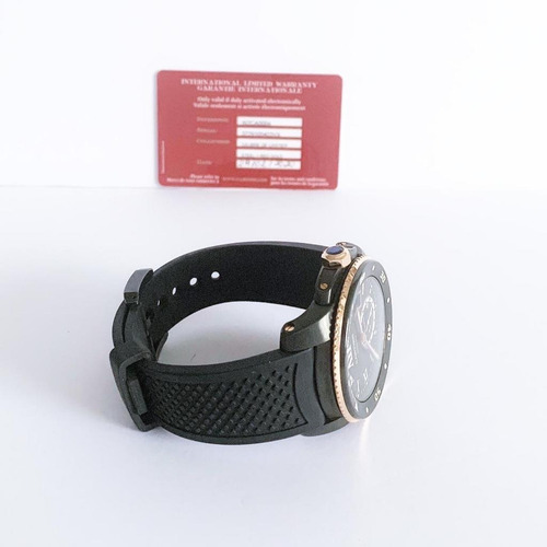 Cartier Calibre Diver Ouro Rosé & Carbon 2020 Completo