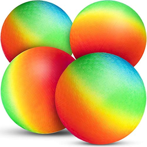 Bedwina Rainbow Playground Balls - 8.5 Pulgadas (paquete De 