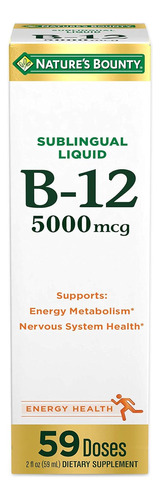 Vitamina B-12 5000 Mcg Sublingual Nature's Bounty 59 Ml
