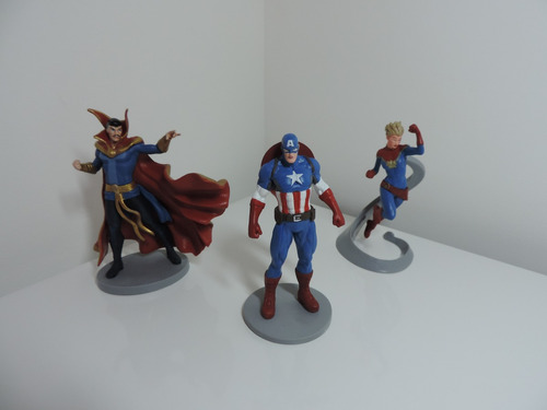 Miniaturas, Capitão América, Dr Estranho +1, Marvel, 3 Uni