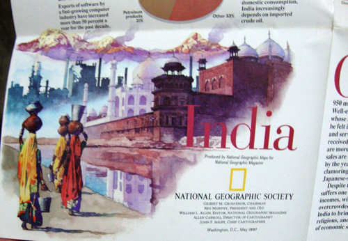 Mapa Nat Geo Sur De Asia South Asia India Afghanistan Myanma