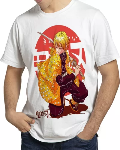 Camisa Zenitsu Demon Slayer Anime Desenho Manga Envio Rapido