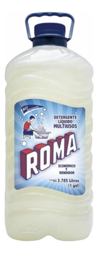 Detergente Ropa Líquido Biodegradable Roma Multiusos 3.78 L