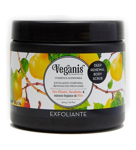 Exfoliante Corporal Veganis Pera Silvestre Y Macadamia 500gr