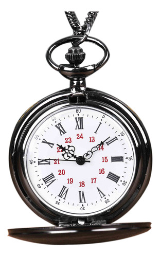 Reloj De Bolsillo Romano Vintage Con Colgante De Cuarzo Retr