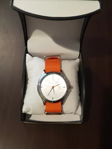 Reloj Natura Unisex Naranja Plata