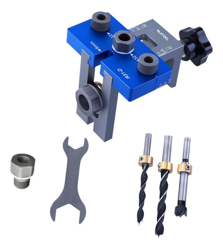 3 En 1 Dowel Jig Drill Kit Locinadores De Carpintería