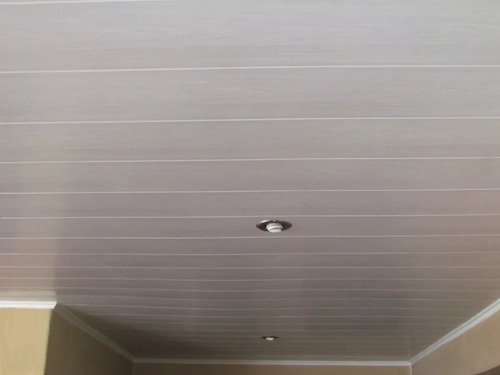 Machimbre Pvc Pared Cielo Raso Blanco Mate 25cm X 4 Mts