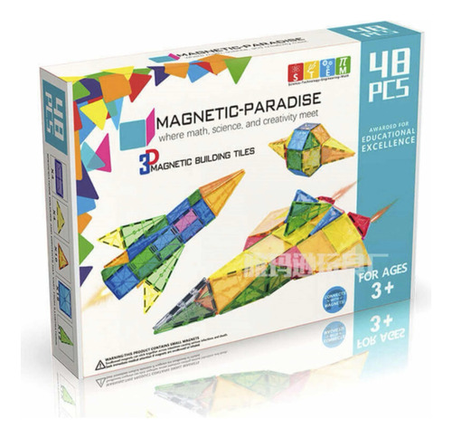 Juguetes Magnéticos Paradise 48 Piezas / Matplay