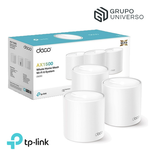 Deco X10 3 Pack Tp-link Mesh Sistema Wifi 6 Ax1500
