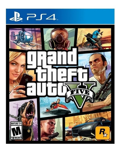 Grand Theft Auto V - Gta 5 - Standard Ps4 Físico Wiisanfer (Reacondicionado)