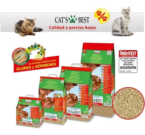 Cats Best Oko Plus Arena Para Gato 100% Compostable 8.6 Kg