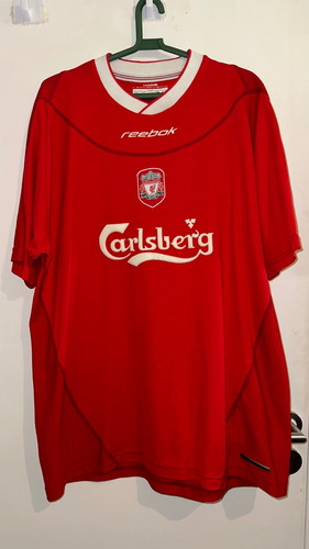 Camiseta Titular Liverpool Fc 2002/2003 Inglaterra Reebok