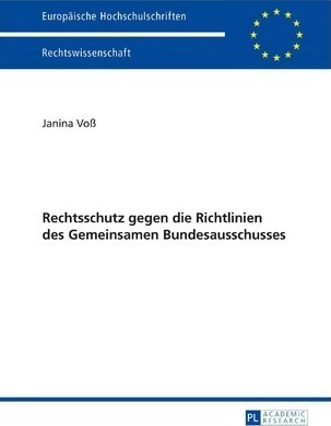 Rechtsschutz Gegen Die Richtlinien Des Gemeinsamen Bundes...