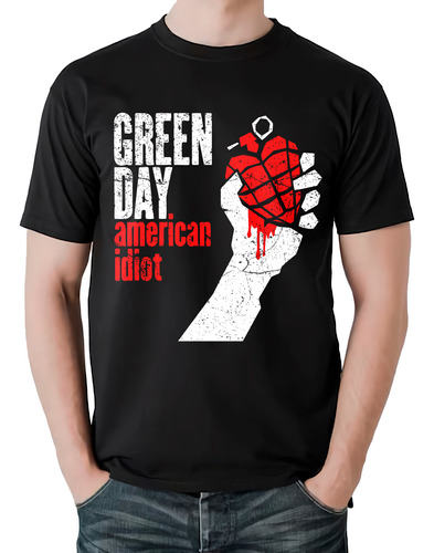 Camiseta Green Day American Idiot Banda Punk Rock