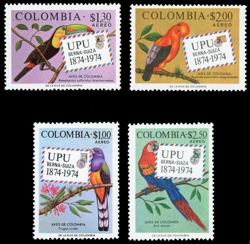 Fauna - Pájaros - Centenario Upu - Colombia - Serie Mint