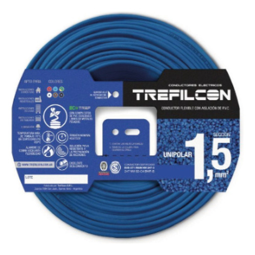 Cable Unipolar 1,5 Mm Norm. Trefilcon X 25 Mts. Elegir Color