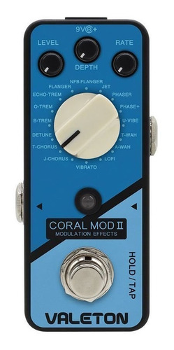 Pedal Valeton Crl-8 Coral Mode Il 16 Types Digital Modulatio