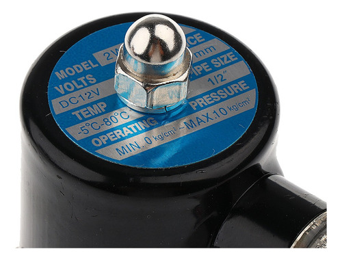 12v Dc 1/2pulgadas Latón Solenoide Electroválvula Para