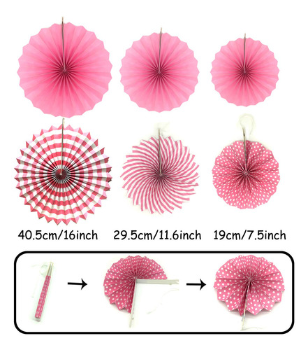 Decoración Rosa Cumpleañera Con Pancarta Y Guirnaldas Color Nombre Del Diseño