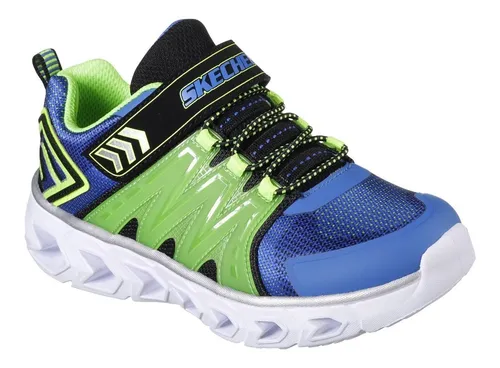Zapatos skechers de top niñas con luces jean