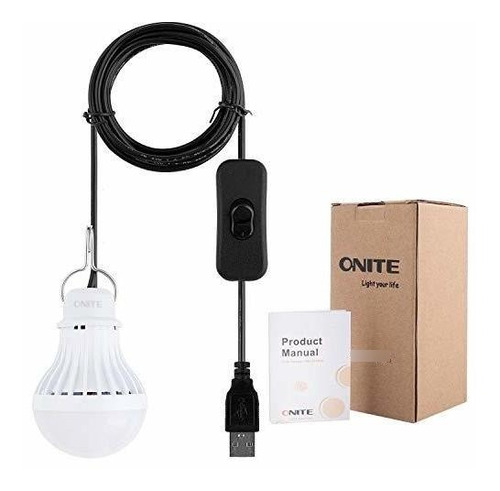 Onite Luz Led Para Camping Lampara Cama Niño Foco