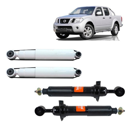 Kit Amortiguador Traser Delant Para Nissan Navara 2008 2017