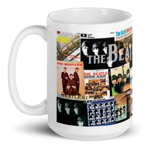 Imagen 1 de 4 de Taza Grande The Beatles