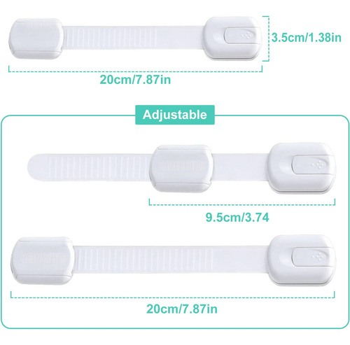 10 Pcs Cerraduras De Seguridad Para Niños, Ajustables De