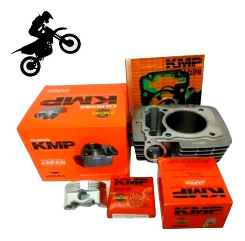 Kit Cilindro Pistao Kmp Cg 150 2010 2015 Bros 150 O Melhor