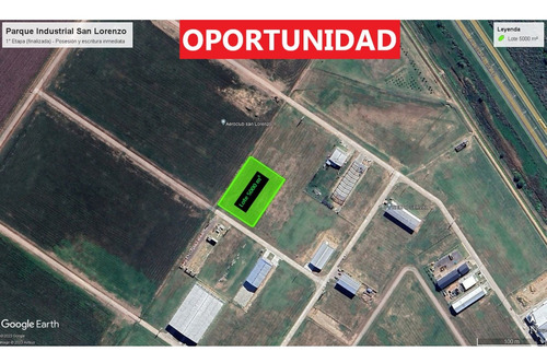 Oportunidad  Lote En Venta Parque Industrial San Lorenzo