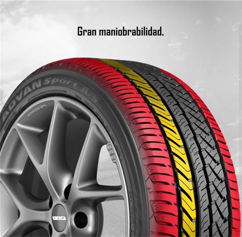 1 Llanta 265/40r18 Yokohama Advansportas 101y 110140519