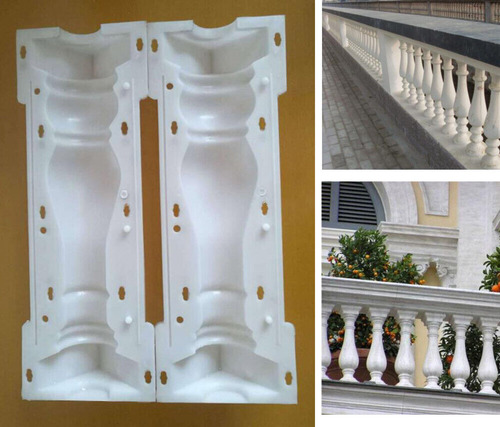 2 Piece/set Moulds Balustrades Mold For Concrete Plaster C