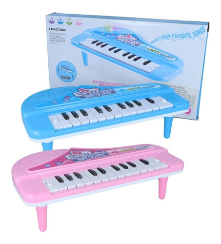 Piano-organo-teclado Infantil Con Luz Y Sonido 12 Teclas