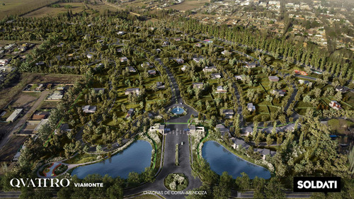 Lote En Venta Chacras De Coria - Parque Isla En Proyecto Qvattro Viamonte - Mendoza