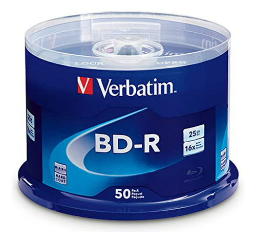 Bd-r 25 Gb 16x Blu-ray Grabable Media Disc - 50 Paquete De H