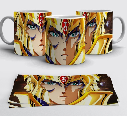 Plantillas Sublimación Tazas Caballeros Zodiaco Saint Seiya