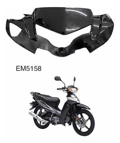 Cubierta Superior Yamaha Crypton 110 Negra