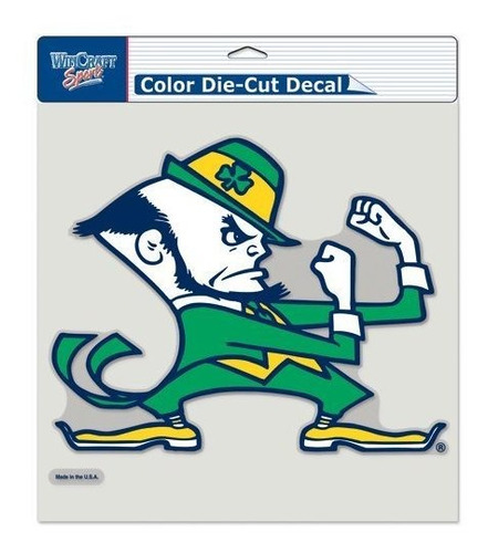 Notre Dame Fighting Irish Ncaa 8  X 8  Color De La Etiqueta 