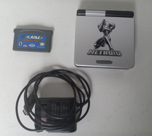 Game Boy Advance Sp Con Carcasa Metroid Y Pantalla Ips (Usado)