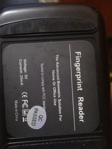 Imagen 4 de 5 de Escáner De Huellas Digitales Con Interfaz Usb Zk7500